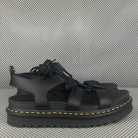 Dr Martens Nartilla Platform Gladiator Sandals Womens Size 11 Black Casual - Picture 1 of 12